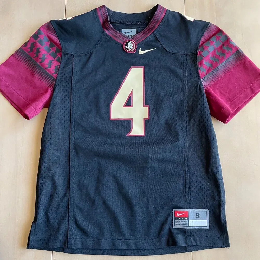 FSU Boys Florida State University Bundle, Nike Football Jersey #4 &‎ Shirt